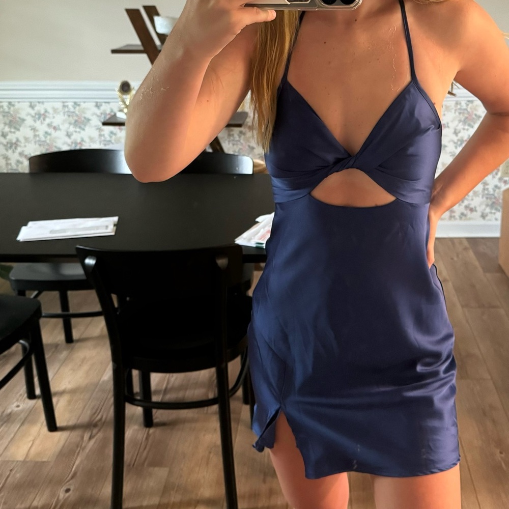 Princess Polly formal dress - Tiara Mini Dress Blue